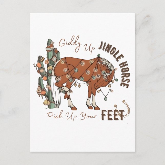 Giddy Up Jingle Pferde holen Weihnachten auf (Vorderseite)