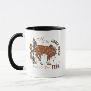 Giddy Up Jingle Pferde holen Weihnachten auf Tasse