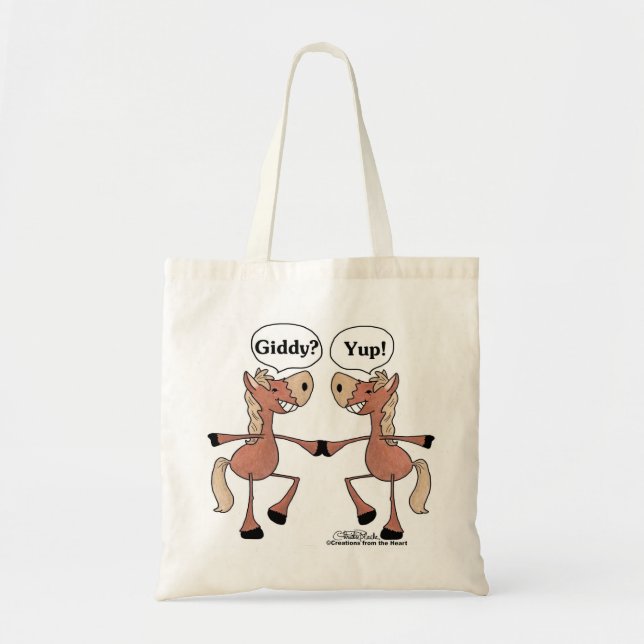 Giddy Up Pferde Tragetasche (Vorne)