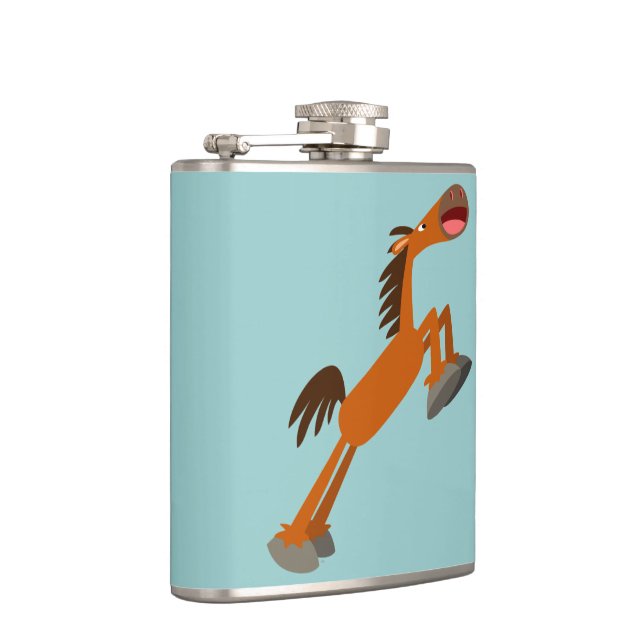 Giddyup, Horsey! Cartoon-Hip-Flasche Flachmann (Rechts)