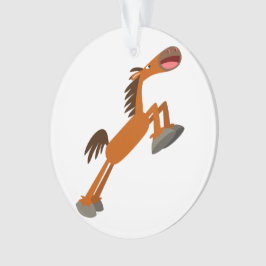 Giddyup, Horsey! Cartoon Horse Akrylic Ornament