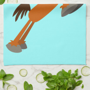 Giddyup, Horsey! Cartoon Pferd Küchentuch