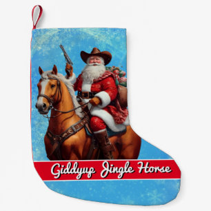 Giddyup Jingle Horse Santa Claus Weihnachten Kleiner Weihnachtsstrumpf