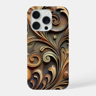 Gided Baroque Scrollwork  iPhone 15 Pro Hülle