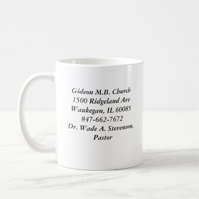 Gideon klassische weiße Tasse (Links)