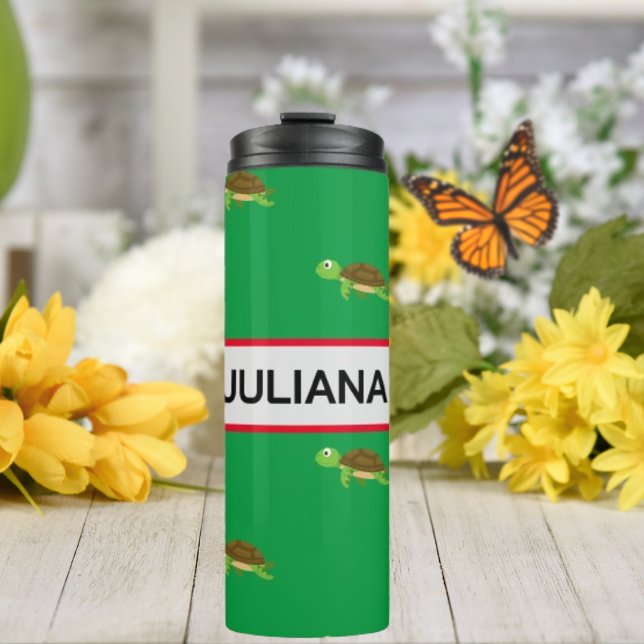 Gier Red Modern Turtle Tumbler Thermosbecher (Von Creator hochgeladen)