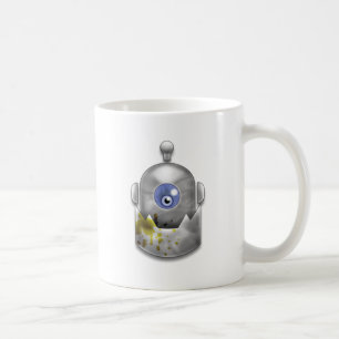 Gieriges Roboter-Logo Kaffeetasse