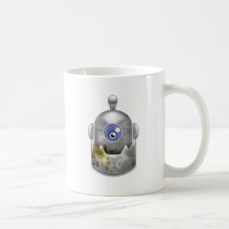 Gieriges Roboter-Logo Kaffeetasse