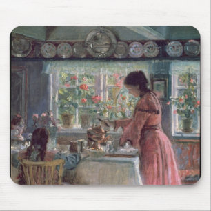 Gießen des Morgens Coffee, 1906 Mousepad