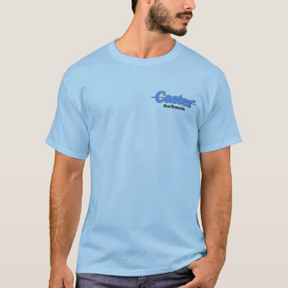 Gießmaschinen-T - Shirt-Blau auf Blau T-Shirt