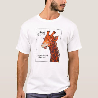 Gifford die Giraffe mit weißem Hintergrund T-Shirt