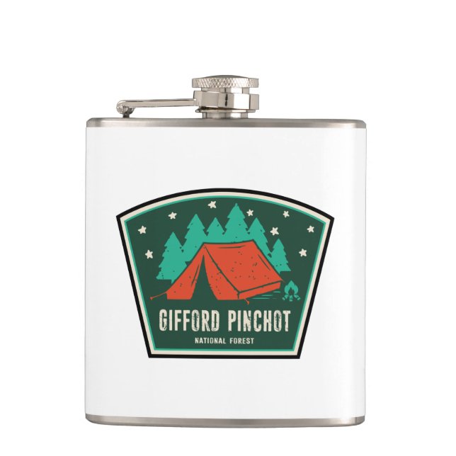 Gifford Pinchot National Forest Camping Flachmann (Vorderseite)