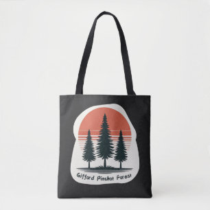 Gifford Pinchot Wald bei rotem Sonnenuntergang Tasche