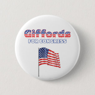Giffords für Kongress-patriotische amerikanische Button