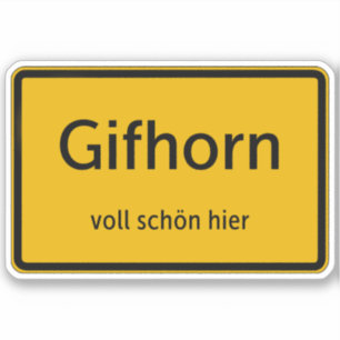 Gifhorn Aufkleber Sticker Autoaufkleber