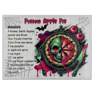 Gift-Apfelkuchen - Ein unheilvolles Halloween-Slic Schneidebrett