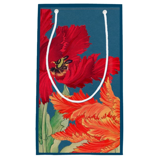 GIFT BAG BLAUE JAPANESE DRUCKEN KLEINE GESCHENKTÜTE (Vorderseite)