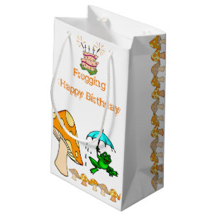 Gift Bag Frosch Pilz Kleine Geschenktüte