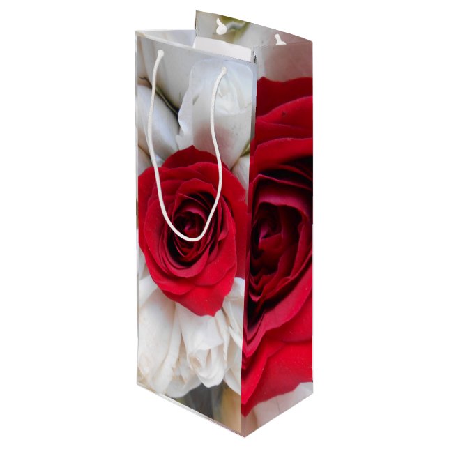 Gift Bag Geschenktüte Für Weinflaschen (Rückseite Schrägansicht)