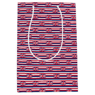 Gift Bag mit Hawaii flagge, USA Mittlere Geschenktüte