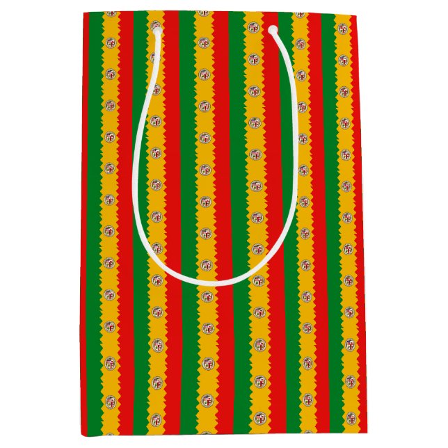 Gift Bag mit Los Angeles Fahne, USA Mittlere Geschenktüte (Vorderseite)