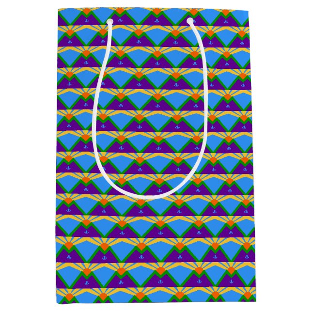 Gift Bag mit Manitou Springs Fahne, USA Mittlere Geschenktüte (Vorderseite)