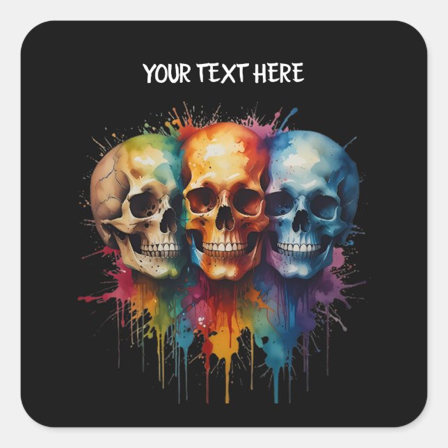 Gift Bag Quadratischer Aufkleber (Vorderseite)