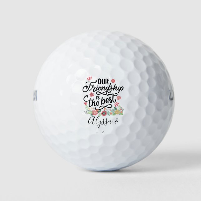 Gift BFFs Our Friendship is the Best Golfball (Vorderseite)