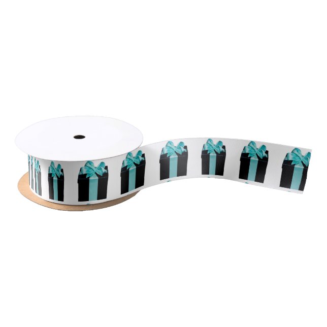 Gift Box with satin bow Satinband (Spule)