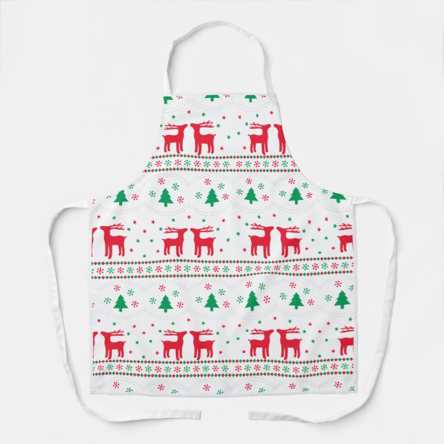 gift cute Christmas holiday cookie family Schürze (Vorderseite)