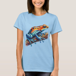 Gift Dart Frosch Orange und Blau T-Shirt