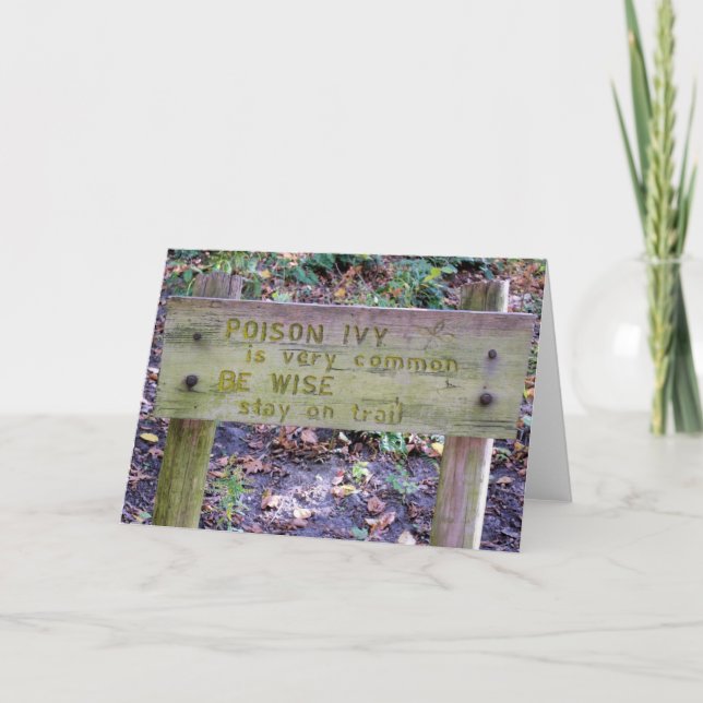 Gift-Efeu - löschen Sie innere Gruß-Karte Karte (Vorderseite)