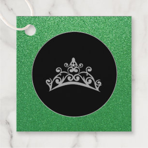 Gift-FavorTag -Pageant USA Amerika Tiar Crown Geschenkanhänger