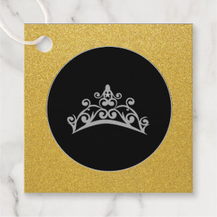 Gift-FavorTag -Pageant USA Tiara Crown Geschenkanhänger