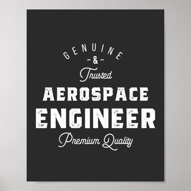 Gift for Aerospace Engineer Poster (Vorne)