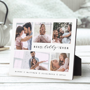 Gift For Best Daddy Ever Family Photo Collage Fotoplatte