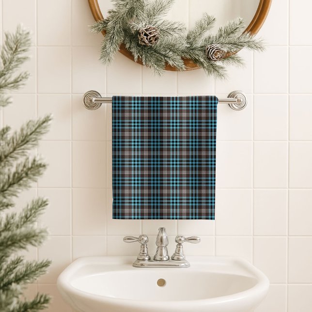 Gift for Him – Blue Yellow Plaid Towel Accent (Gift for Him – Blue Yellow Plaid Towel Accent)