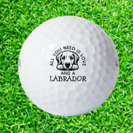 Gift for Labrador Lovers Golfball
