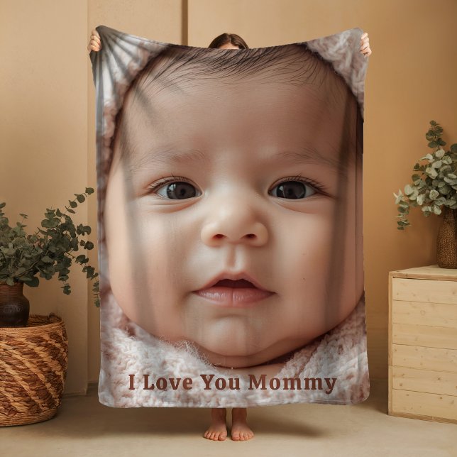 Gift for New Mommy Fleece Blanket Baby Photograph (Von Creator hochgeladen)