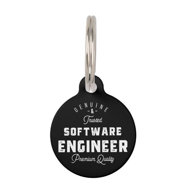 Gift for Software Engineer Haustiermarke (Vorderseite)