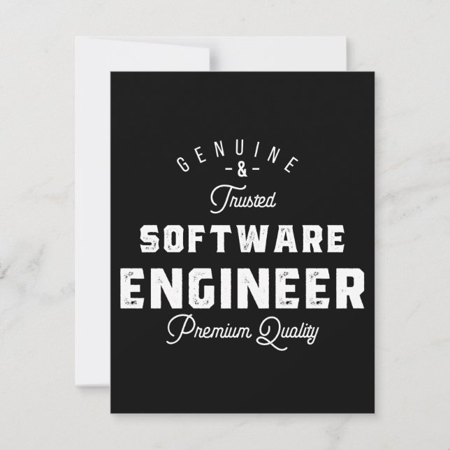 Gift for Software Engineer Save The Date (Vorderseite)