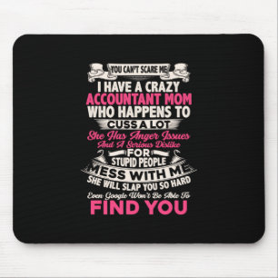 Gift für Buchhalter Ich habe eine verrückte Buch Mousepad