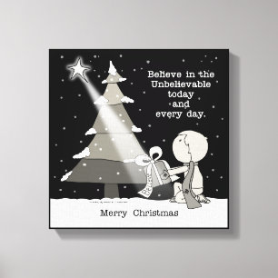 Gift Giver-Merry Weihnachten Leinwanddruck