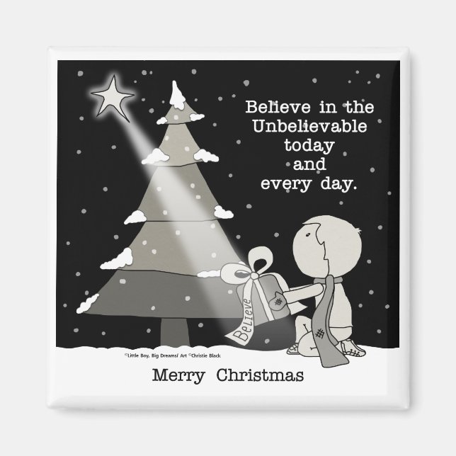 Gift Giver-Merry Weihnachten Magnet (Vorne)