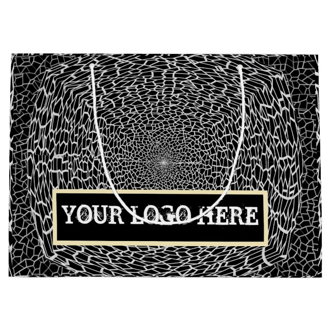 GIFT GOLDEN_ BLACK_SILVER GROSSEN GIFT BAG GROßE GESCHENKTÜTE (Vorderseite)