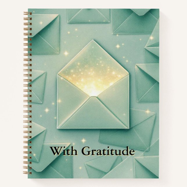Gift & Gratitude Ledger | Elegant Envelope Design Notizbuch (Vorderseite)