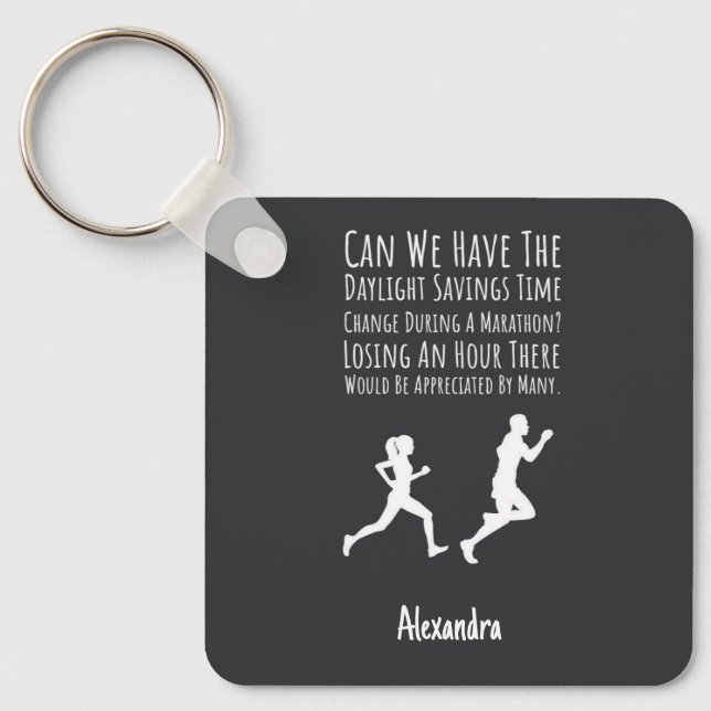 Gift Ideas For Marathon Runners Custom Running Schlüsselanhänger (Vorderseite)