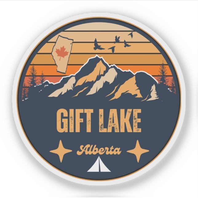 Gift Lake, Alberta Aufkleber (Vorderseite)