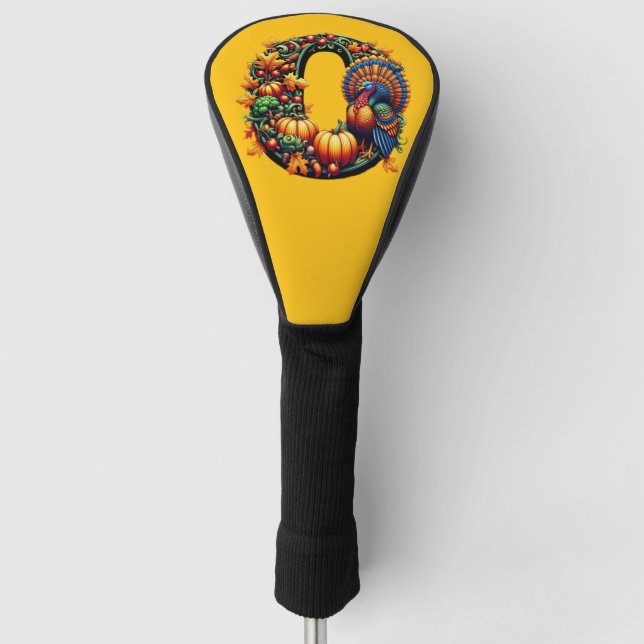 Gift letter o Thanksgiving style  Golf Headcover (Vorderseite)
