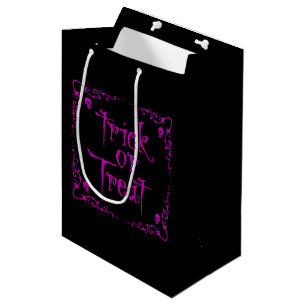 Gift-Lila-Trick oder Gifttasche Mittlere Geschenktüte